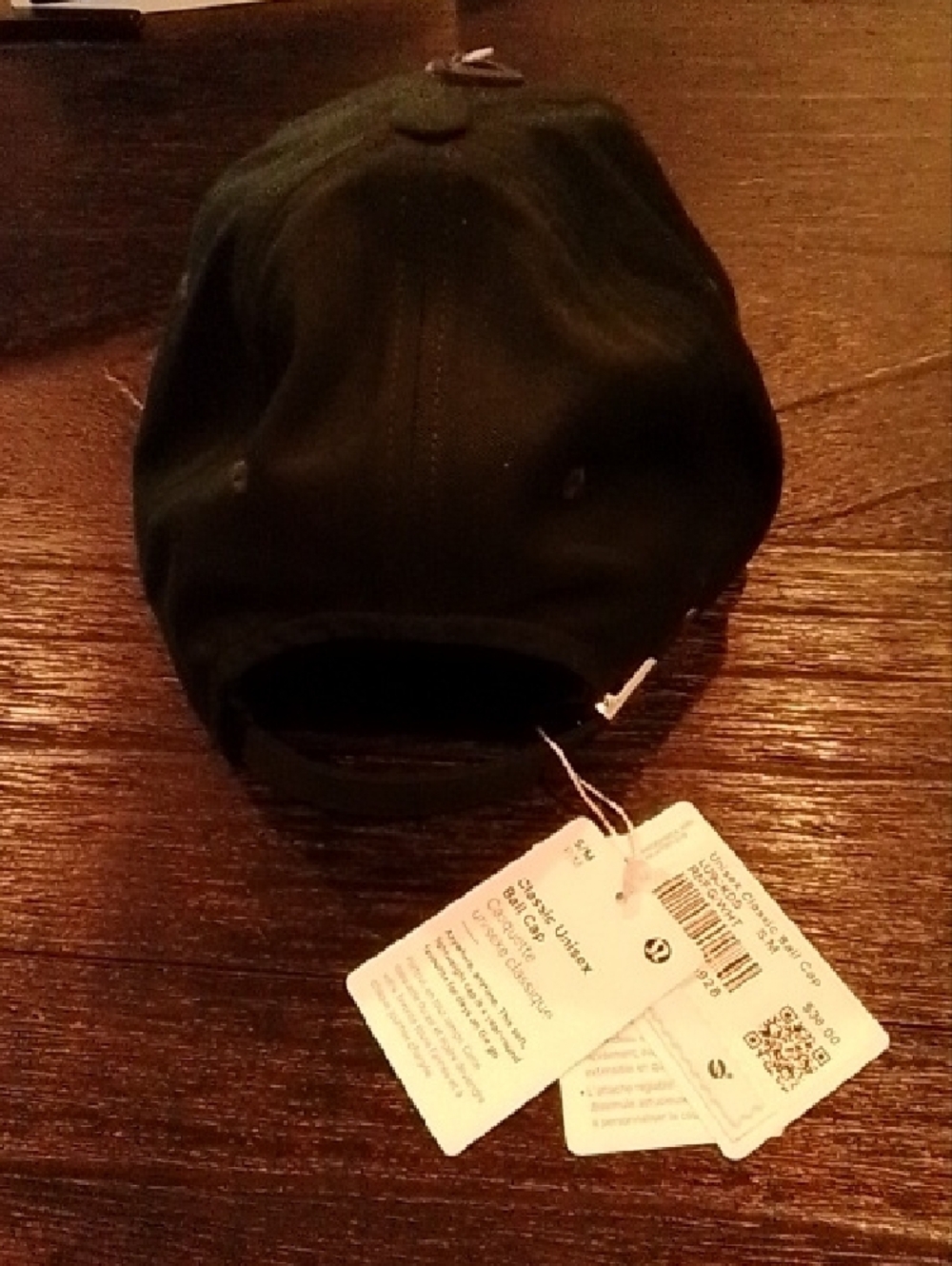lululemon athletica Dark Green baseball cap Size S/M Unisex RNFG/WHT - Picture 2 of 5